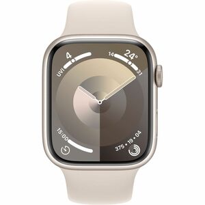 Apple Watch Series 9 智能手表 - 41 毫米 Case Height - 35 毫米 Case Width - 星光色 Case Color - 星光色 Band Color - 玻璃 Body Material - 铝 