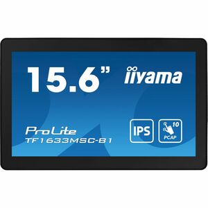 Moniteur LED à écran tactile iiyama ProLite TF1633MSC-B1 16" Class - 16:9 5 ms - 39,6 cm (15,6") Viewable - Dalle à Techno
