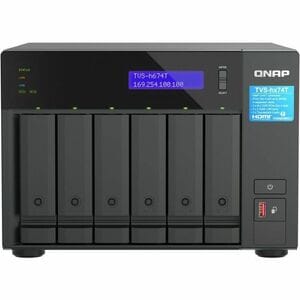 QNAP TVS-h674T-i5-32G SAN/NAS Storage System - Intel Core i5 i5-12400 Hexa-core (6 Core) 2.50 GHz - 6 x HDD Supported - 0 