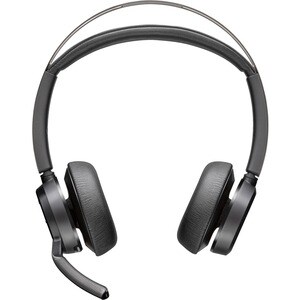 Poly Voyager Focus 2 Wired/Wireless On-ear, Over-the-head Stereo Headset - Black - Siri, Google Assistant - Binaural - Sup