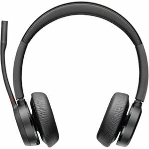 Poly Voyager 4300 UC 4320 Wired/Wireless On-ear, Over-the-head Stereo Headset - Black - Microsoft Teams Certification - Go