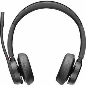 Poly Voyager 4300 UC 4320-M Wired/Wireless On-ear, Over-the-head Stereo Headset - Black - Microsoft Teams Certification - 