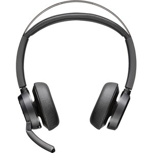 Poly Voyager Focus 2 Kabel/Kabellos Auf den Ohren, Kopfbügel Stereo Headset - Schwarz - Siri, Google Assistant - Binaural 