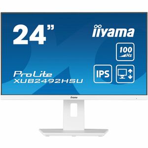 iiyama ProLite XUB2492HSU-W6 24 Zoll Class Full HD LED-Monitor - 16:9 Format - mattweiß - 60,5 cm (23,8 Zoll) Viewable - I