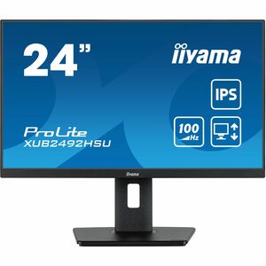 iiyama ProLite XUB2492HSU-B6 24 Zoll Class Full HD LED-Monitor - 16:9 Format - Mattschwarz - 60,5 cm (23,8 Zoll) Viewable 