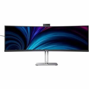 Philips 49B2U5900CH 49" Class Webcam Dual Quad HD (DQHD) Curved Screen LED Monitor - 32:9 - Textured Black - 124 cm (48.8"