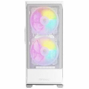 Boîtier pour ordinateur de jeux Antec - Tour Moyenne - Blanc - Mesh, En verre trempé, Acier, Plastique - 11 x Ventilateur(