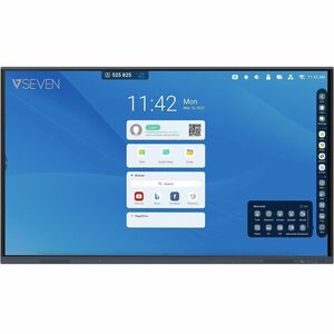 V7 IFP8601-V7HM 218.4 cm (86") 4K UHD LCD Collaboration Display - ARM Cortex A55 - 8 GB DDR3 SDRAM - Infrared (IrDA) - Tou