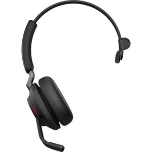 Jabra Evolve2 65 无线 头戴式 Mono 耳机 - 黑 - 单声道 - 上耳式 - 蓝牙 - C型 USB