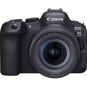Canon EOS R6 Mark II 24.2 Megapixel Mirrorless Camera with Lens - 24 mm - 105 mm - Black - CMOS Sensor - Autofocus - 7.6 c