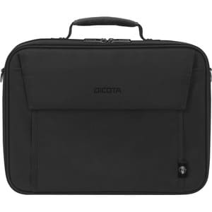 Dicota Eco Carrying Case for 38.1 cm (15") to 43.9 cm (17.3") Notebook - Black - 300D Polyethylene Terephthalate (PET) Bod