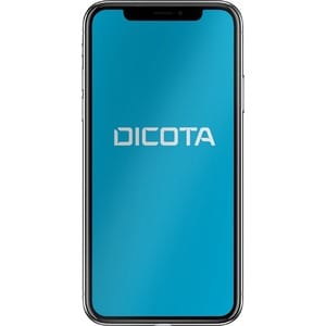 Dicota Secret PET (Film), Silicone Privacy Screen Protector - Transparent - For 14.7 cm (5.8") LCD iPhone X - Scratch Resi