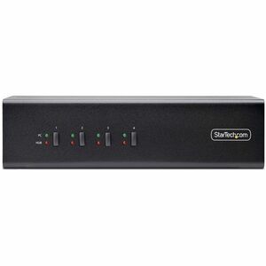 StarTech.com KVM Switchbox - TAA Compliant - 4 Computer(s) - 4K - 3840 x 2160 - 8 x USB - USB 2.0 - 10 x DisplayPort