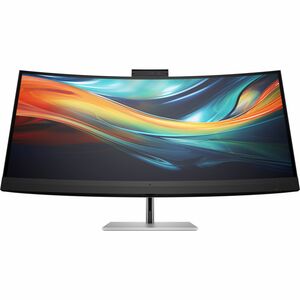 HP 740pm 40" Class Webcam 5K2K WUHD Curved Screen LED Monitor - 21:9 - Black, Silver - 100.8 cm (39.7") Viewable - In-plan