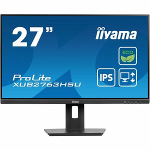 Moniteur LED iiyama ProLite XUB2763HSU-B1 27" Class Full HD - 16:9 - Noir mat - 68,6 cm (27") Viewable - Technologie IPS -