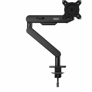 Bras support d'écran AOC pour Moniteur - Noir - Paysage/Portrait - Réglable en hauteur - 43,2 cm à 86,4 cm (34") - 9 kg Ma