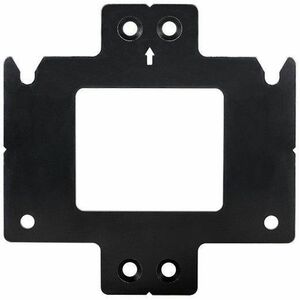 B-Tech System X Mounting Plate for Mounting Rail, Mounting Column, Video Wall, Display Screen, Organizer Tray - Black - St