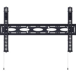 B-Tech BT9910 Wall Mount for Flat Panel Display, Mounting Collar, Pole - Black - Height Adjustable - 165.1 cm to 254 cm (1