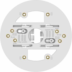 Hanwha SBP-140CMT Ceiling Mount for Surveillance Camera - Signal White - 5.51 lb Load Capacity - Polycarbonate, Aluminum