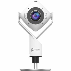j5create JVCU360-N - Webcam - 2 Megapixel - 30 fps - Schwarz, Weiß - 1 - 1920 x 1080 Pixel Videoauflösung - Full HD - 360°