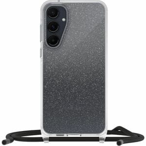 OtterBox React Carrying Case Samsung Galaxy A55 Smartphone - Stardust (Clear Glitter) - Drop Resistant - Plastic, Nylon Bo