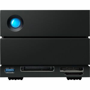 LaCie 2big Dock STLG48000400 2 x Total Bays DAS Storage System - 48 TB HDD - 48 TB Installed HDD Capacity - Thunderbolt 4 