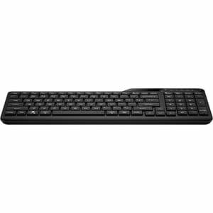 HP 475 Keyboard - Wireless Connectivity - USB Type A Interface - Jet Black - Plunger Keyswitch - Bluetooth/RF - 5.3 - 10 m