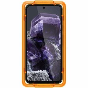 Spigen GLAS.tR Align Master 9H Tempered Glass Screen Protector for Pixel 8 - Black, Clear, Transparent - 2 Piece - For OLE