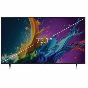 LG 75QNED80TUC 75" Smart LED-LCD TV - 4K UHDTV - Black, Silver - Nanocell Backlight - Apple HomeKit, Google Assistant, Ale