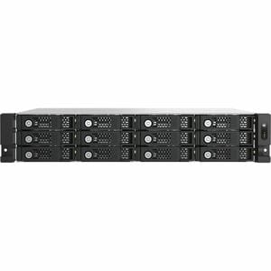 QNAP TL-R1200PES-RP 12 x Total Bays DAS Storage System - 2U Rack-mountable - 0 x HDD Installed - RAID Supported