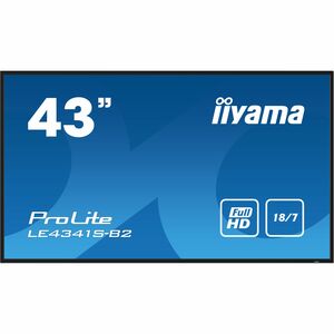 LCD Ecrans à affichages dynamiques iiyama ProLite LE4341S-B2 1079,50 mm Full HD - 18 Heures/7 Jours Operation - Tecnologie