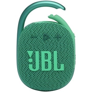 JBL Clip 4 Eco Portable Bluetooth Speaker System - 5 W RMS - Green - 100 Hz to 20 kHz - Battery Rechargeable - 1 Pack