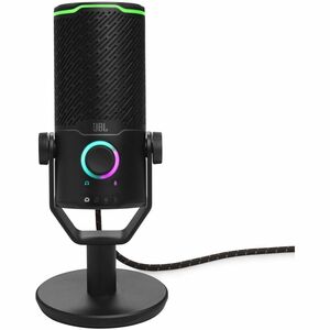 JBL Quantum Stream Condenser, Dynamic Microphone for Recording, Live Streaming, Gaming, Studio - Black - Stereo - 50 Hz to
