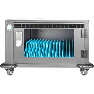 Digitus Laptop/Tablet-Ladewagen - 4 Rollen - Glas, Plastik - 550 mm Breite x 375 mm Tiefe x 384 mm Höhe - Metall Rahmen - 