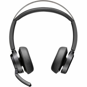 Poly Voyager Focus 2 Wired/Wireless Over-the-head Stereo Headset - Black - Google Assistant, Siri - Binaural - Supra-aural