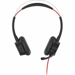 V7 Premium HU621 Wired Over-the-head, On-ear Stereo Headset - Black, Red - V7 HU621 Premium USB Headset with ANC - Stereo 