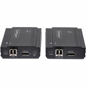 StarTech.com DisplayPort KVM Extender over Fiber Optic, 4K 60Hz, Console Extender Kit, Up to 984ft/300m (Multi-mode), 2x 1