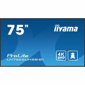 iiyama ProLite LH7565UHSB-B1 1905 mm LCD Digital-Signage-Display - 24 Stunden/7 Tage Betrieb - IPS-Technologie (In-Plane-S