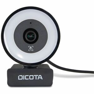Dicota - Webcam - 5 Megapixel - USB 2.0 - 2592 x 1944 Pixel Videoauflösung - Autofokus - Tischhalterung, Stativ, Halterung