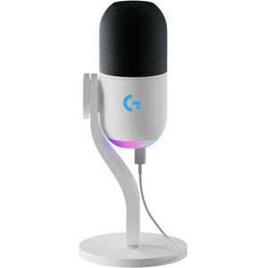 Microphone pour Jeux, Diffusion en continu, Broadcasting Logitech G Yeti GX - Filaire - Dynamique - Blanc - 2 m - 60 Hz à 