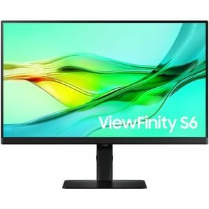 Samsung ViewFinity S6 S24D606UAN 24" Class WQHD LCD Monitor - 16:9 - Black - 24" Viewable - In-plane Switching (IPS) Techn