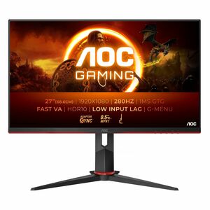 AOC 27G2ZN3/BK 27" Class Full HD Monitor LCD para gaming - 16:9 - Preto - 68.6 cm (27") Viewable - 1920 x 1080 - 1 ms - HD