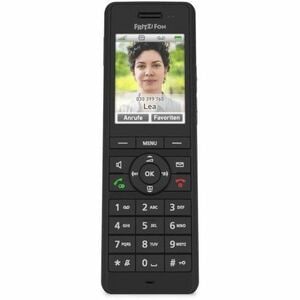 FRITZ! FRITZ!Fon X6 DECT 7 kHz Cordless Phone - Desktop - Black - 300 m Range - 1 x Handset - Speakerphone - Answering Mac