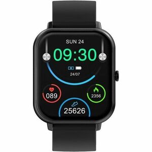 DCU Curved Glass PRO Smart Watch - Rectangulaire Case Shape - Unisexe - Noir Body Color - Noir Band Color - Silicium Band 