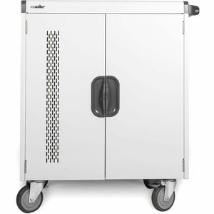 Rocstor Volt Charging Cart - 3 Shelf - Push Handle Handle - 4 Casters - 5" Caster Size - Steel - 30" Width x 25.10" Depth 