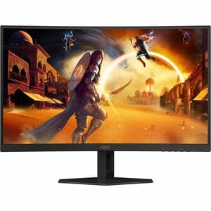 AOC C27G4ZXE 27" (68.6 cm) Class Full HD Curved Screen Gaming LED Monitor - 16:9 - Matte Black - 27" (68.6 cm) Viewable - 