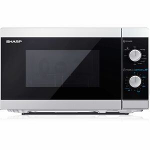 Sharp Classic YC-MG01E-S Mikrowelle - Silber, Schwarz - 20 l Kapazität - Mikrowelle - 5 Automatikprogramme - 800 W Leistun