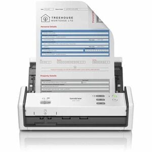 Escáner de superficie plana Brother ADS1300 - Gran formato - 600 x 600 ppp Óptico - Blanco - 30 ppm (Mono) - 30 ppm (Color