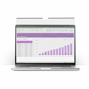 StarTech.com Plastic Anti-glare Privacy Screen Filter - Transparent - 1 - For 43.2 cm (17") Widescreen LCD Notebook - 16:1