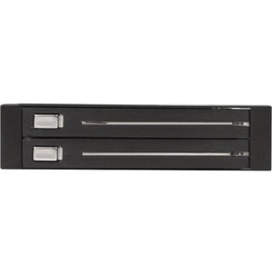 StarTech.com Drive Enclosure for 3.5" SATA/600 - Serial ATA/600 Host Interface Internal - Black - 2 x HDD Supported - 2 x 